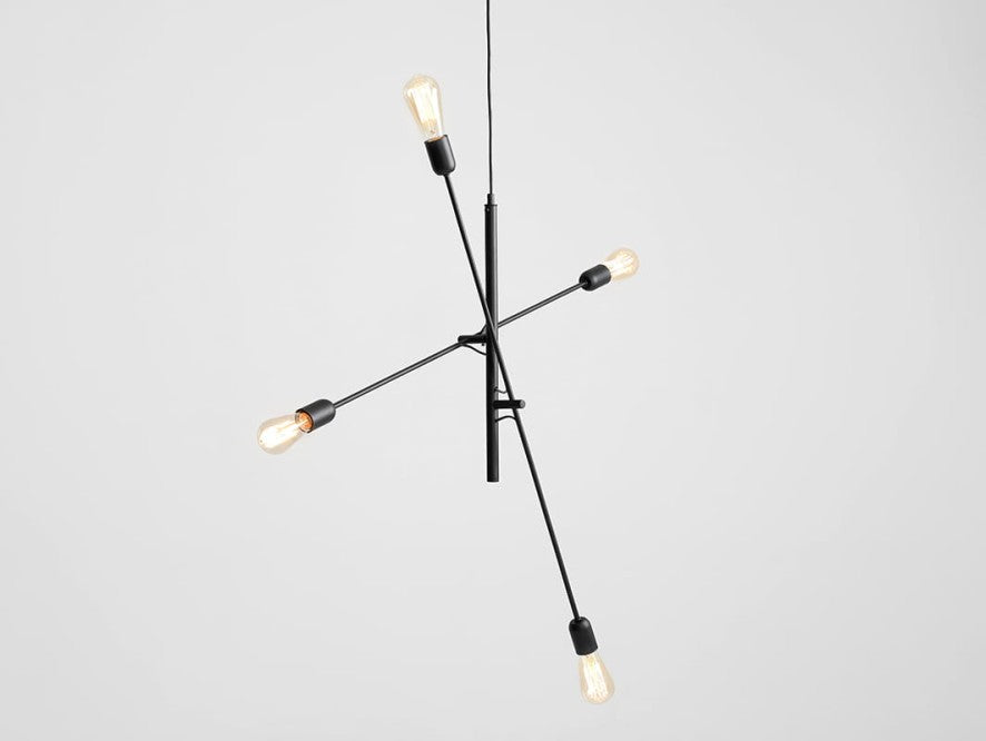 CustomForm Lámpara colgante TWIGO 4 – Negro – vista principal